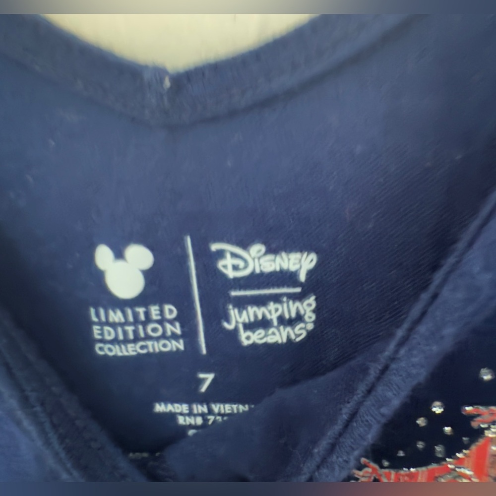 Disney Jumping Beans Limited Edition Blue Dress Girls 7 - Picture 2 of 3